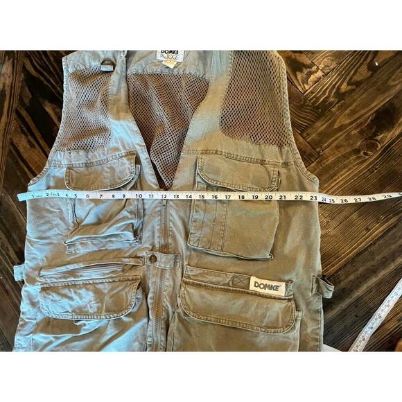 Domke Photographer Utility Vest Men Large Green Safari Pockets Fishing Vented - Picture 4 of 10
